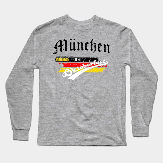 Oktoberfest German Pride Long Sleeve T-Shirt by Pastime Pros